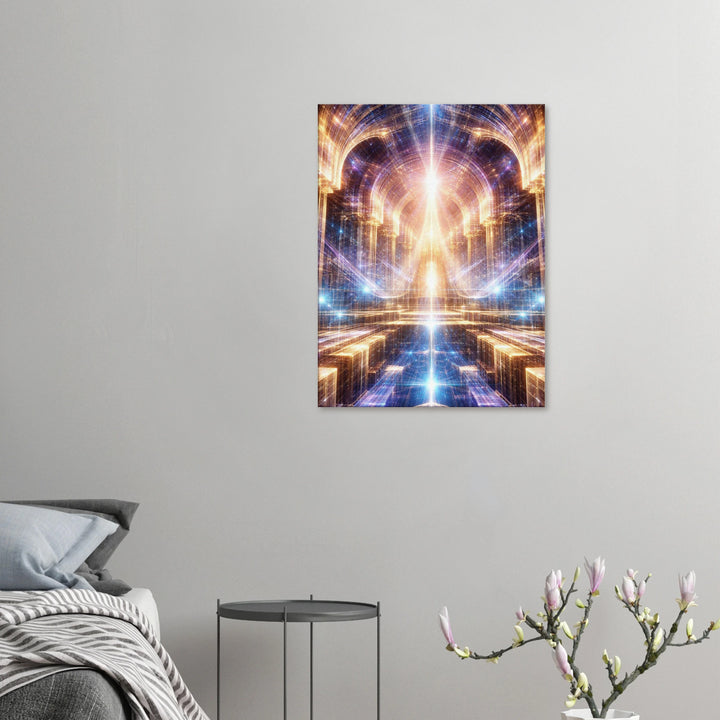 Fractal Dominion – Der Thron aus Licht und Unendlichkeit - Simpls space print-Print Material