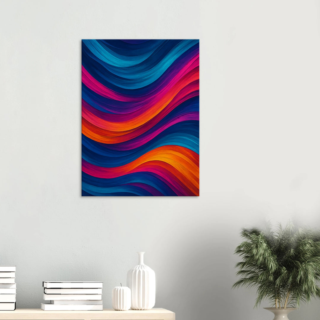 Chroma Waves - Simpls space print - Print Material