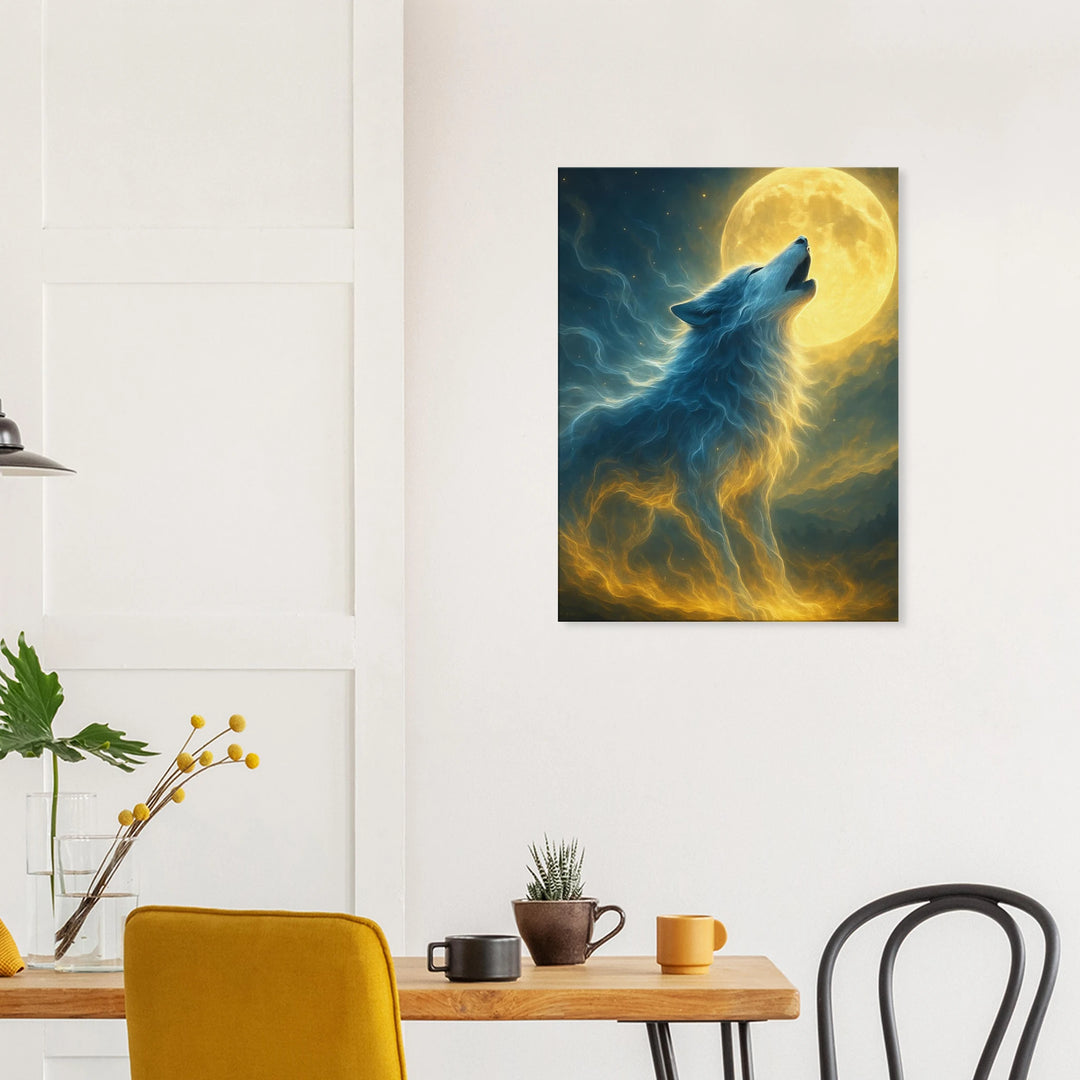 Lunar Howl - Simpls space print - Print Material