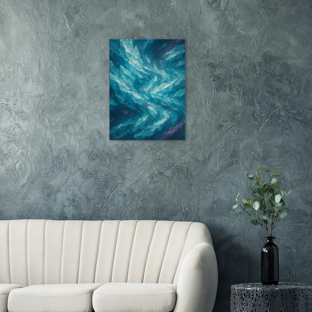 Crystalline Drift – Die stille Bewegung aus Licht und Eis - Simpls space print - Print Material