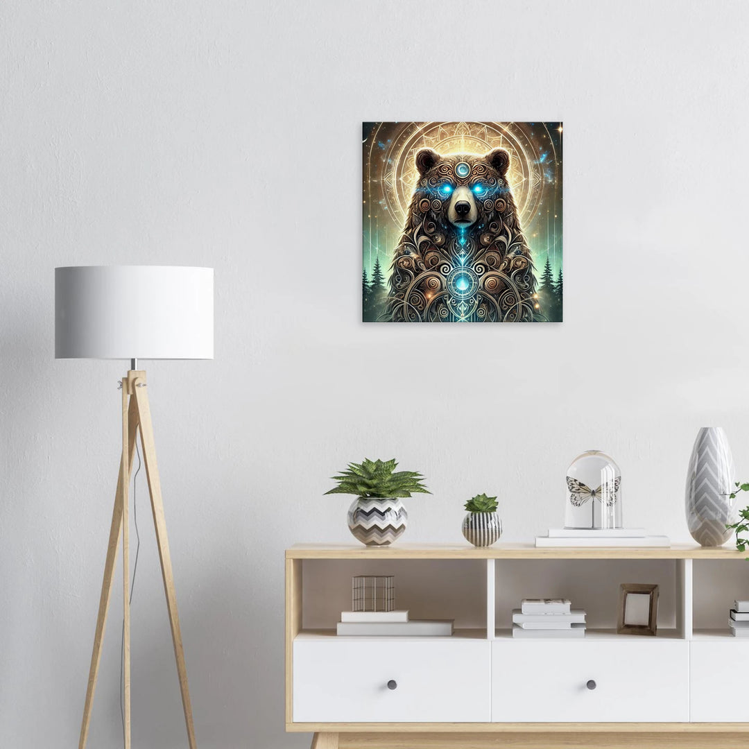 Totem Bär – Wächter der Stille und uralten Kraft - Simpls space print-Print Material