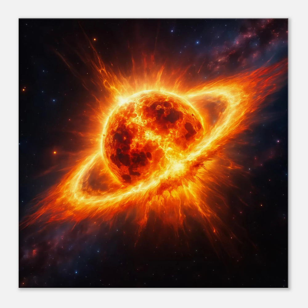 Inferno – Die brennende Geburt des Kosmos - Simpls space print-Print Material