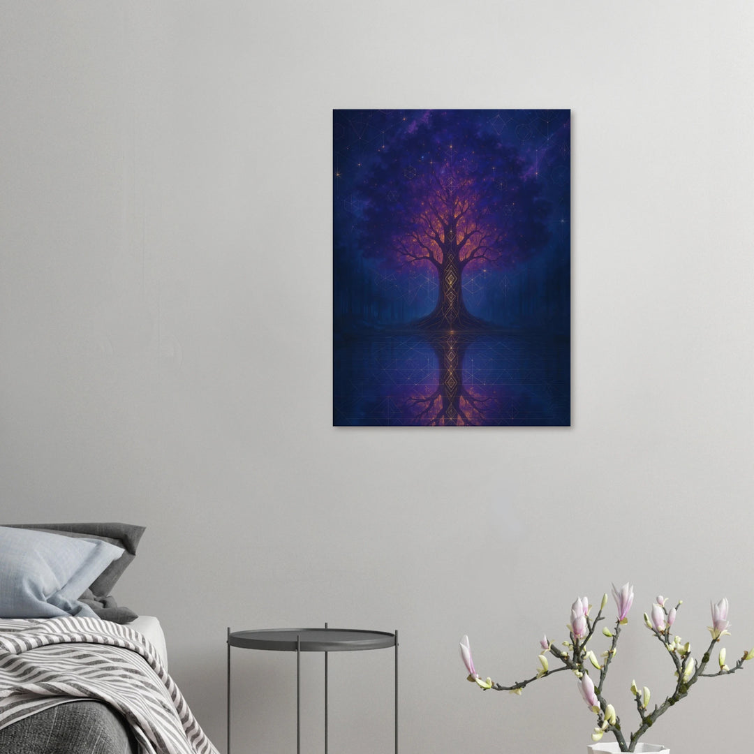 Spirit Tree – Die Seele des Universums in Wurzeln und Licht - Simpls space print-Print Material