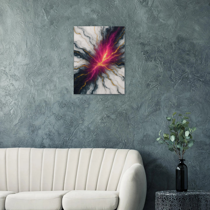 Marble Pulse – Der Herzschlag des Universums in Farbe gefasst - Simpls space print-Print Material