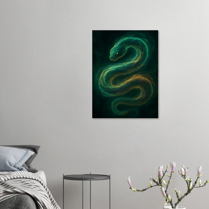 Soul of the Serpent – Die Weisheit, die durch das Dunkel gleitet - Simpls space print-Print Material
