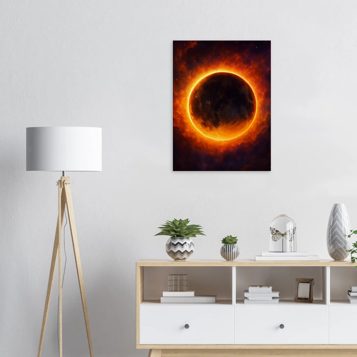 Autumn Eclipse – Wenn die Dunkelheit leuchtet - Simpls space print-Print Material