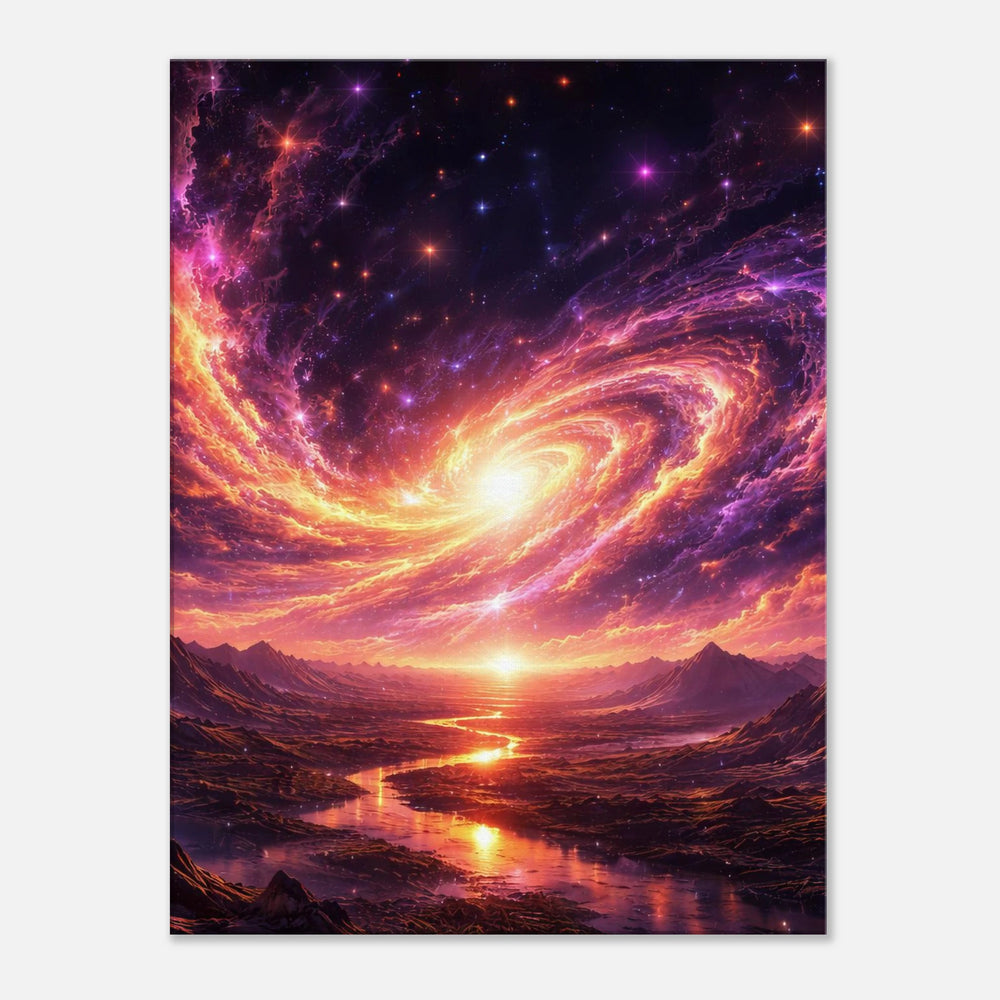 Galaxia Rise – Wenn Licht aus der Unendlichkeit erwacht - Simpls space print-Print Material