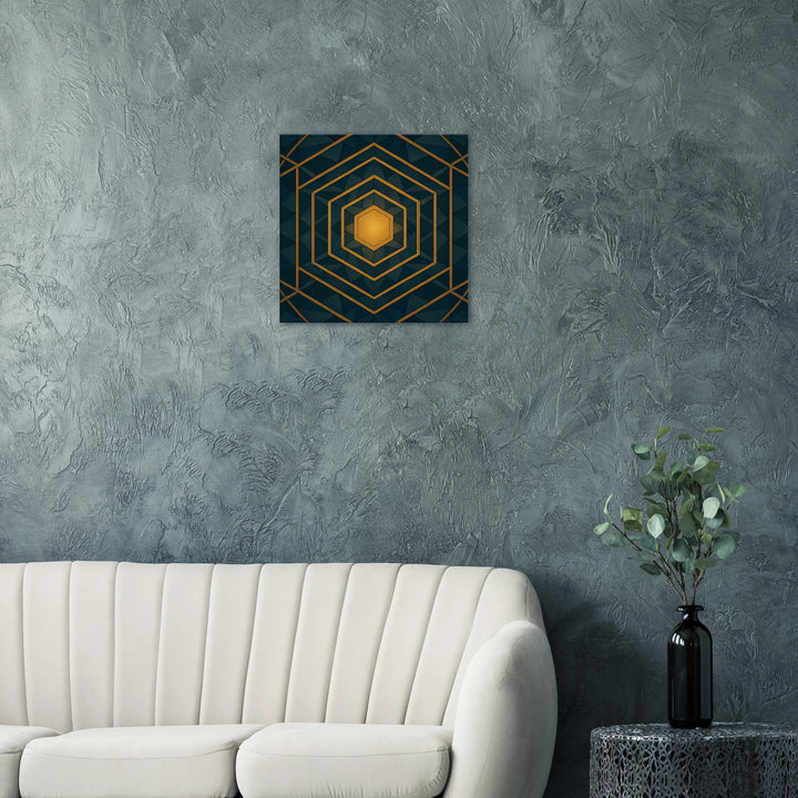 Hexa Vision – Das goldene Tor zur inneren Klarheit - Simpls space print-Print Material