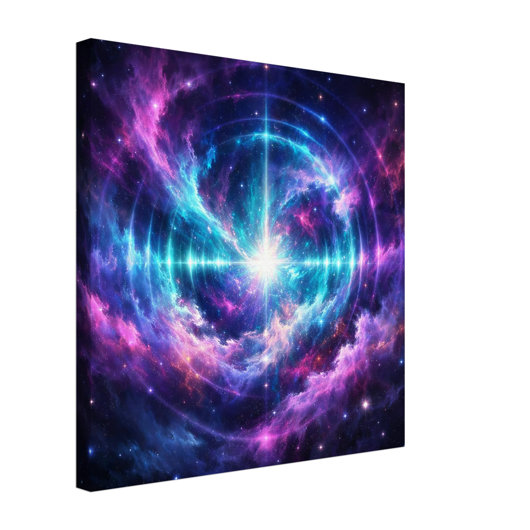 Echo Nebula – Leuchtende Tiefe für moderne Wohnräume - Simpls space print - Print Material