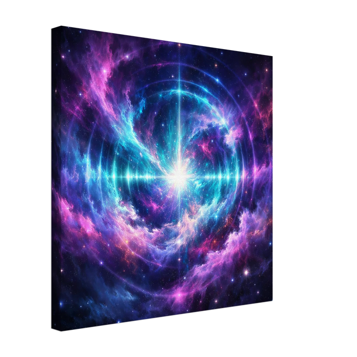 Echo Nebula – Leuchtende Tiefe für moderne Wohnräume - Simpls space print - Print Material