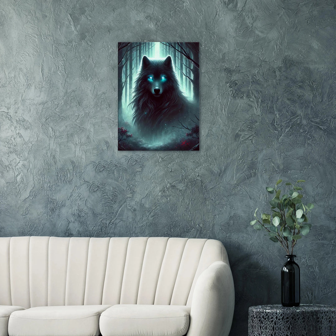 Foggy Wolf – Wächter deiner inneren Wildnis - Simpls space print-Print Material