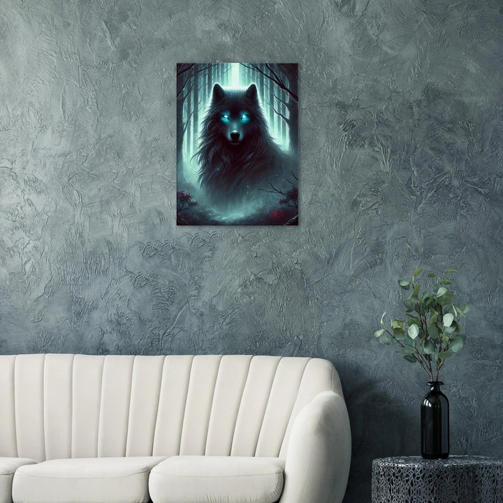 Foggy Wolf – Wächter deiner inneren Wildnis - Simpls space print-Print Material