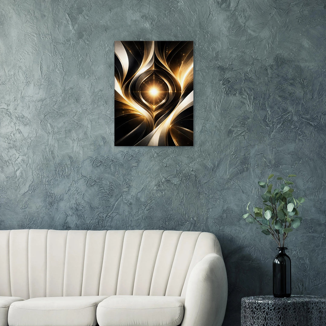 Zeropoint Shape – Die stille Geburt des Lichts - Simpls space print-Print Material