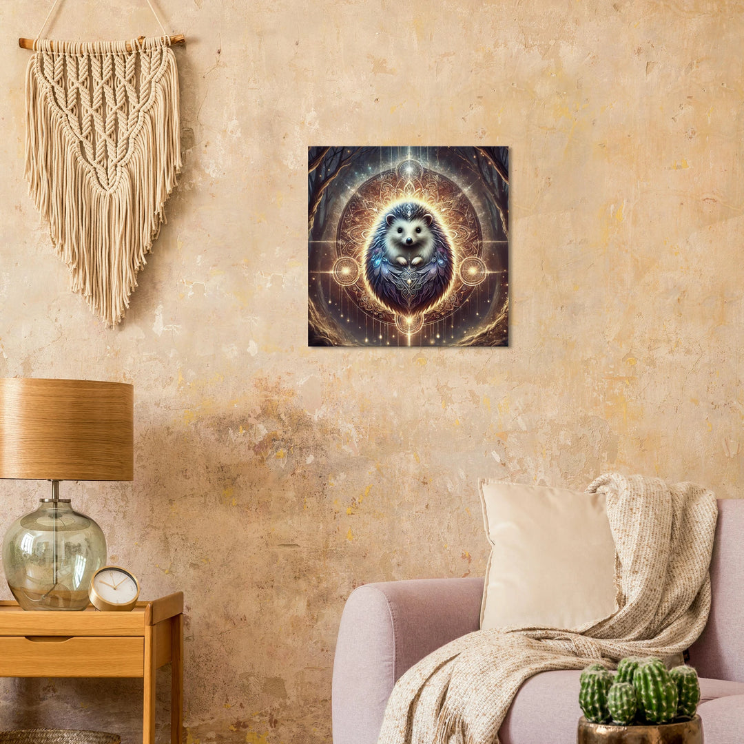 Totem Igel – Licht der Sanftheit in einer lauten Welt - Simpls space print-Print Material