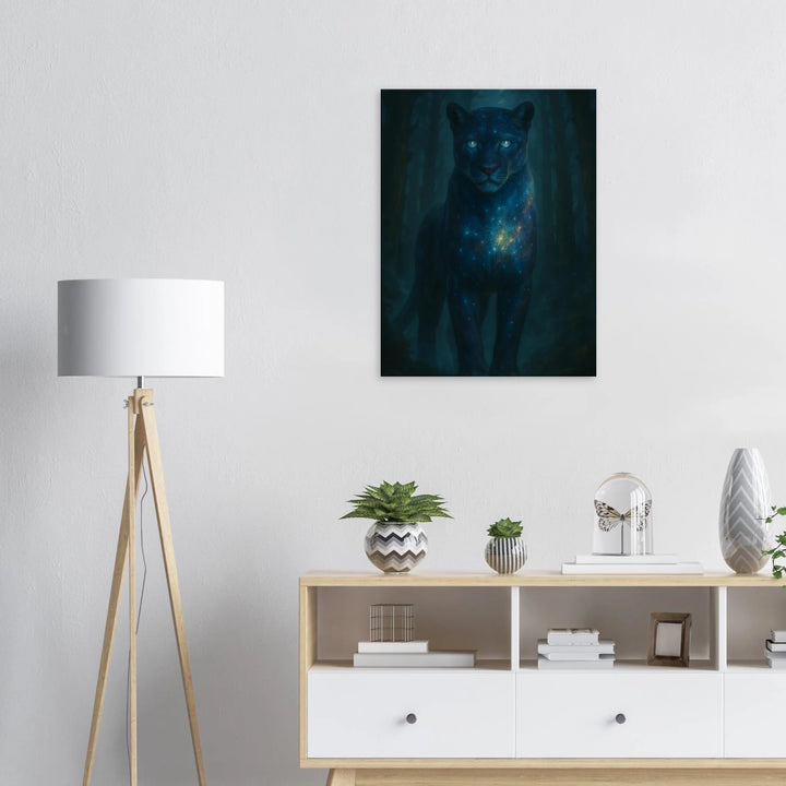 Astral Panther – Wächter zwischen Sternen und Schatten - Simpls space print-Print Material