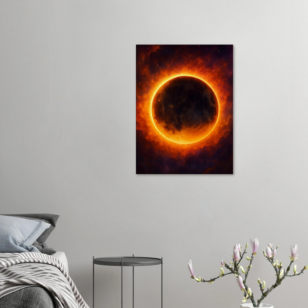 Autumn Eclipse – Wenn die Dunkelheit leuchtet - Simpls space print-Print Material