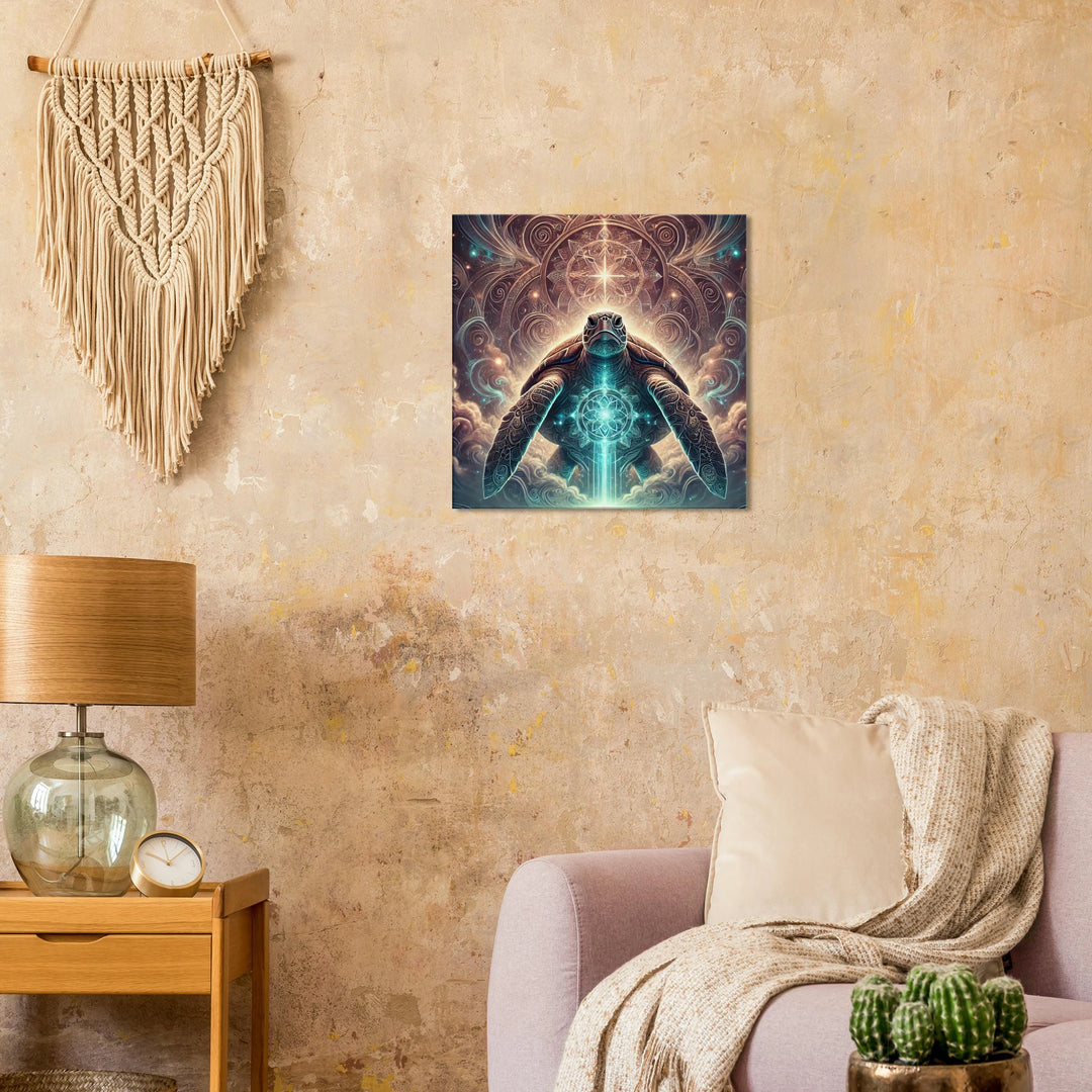Totem Schildkröte – Hüterin der Zeit und Seelenruhe - Simpls space print-Print Material