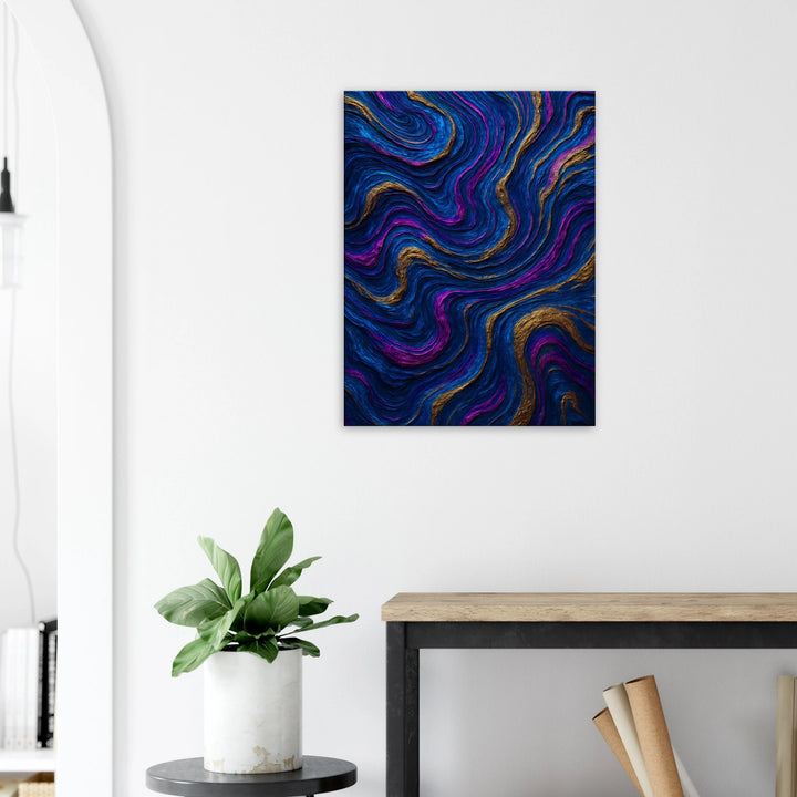 Cosmic Veins – Die goldenen Lebensadern des Universums - Simpls space print-Print Material