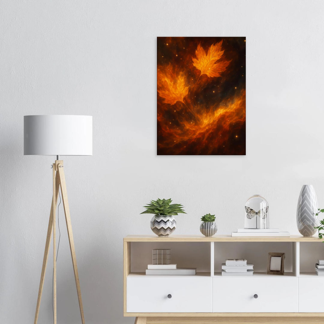 Nebula Harvest – Wenn Sterne den Herbst berühren - Simpls space print-Print Material