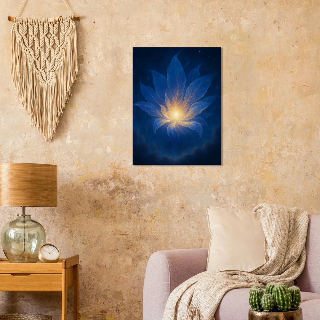 Graviton Bloom – Die stille Geburt des Lichts - Simpls space print-Print Material