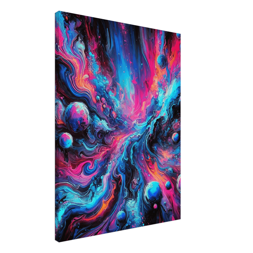 Blue - falls - Simpls space print - Print Material