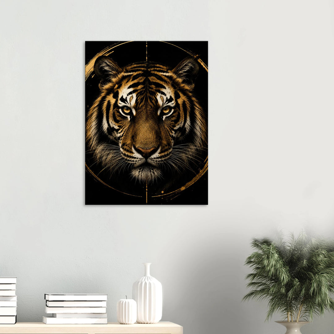 Golden Instinct – Wo Stärke auf pure Eleganz trifft - Simpls space print-Print Material