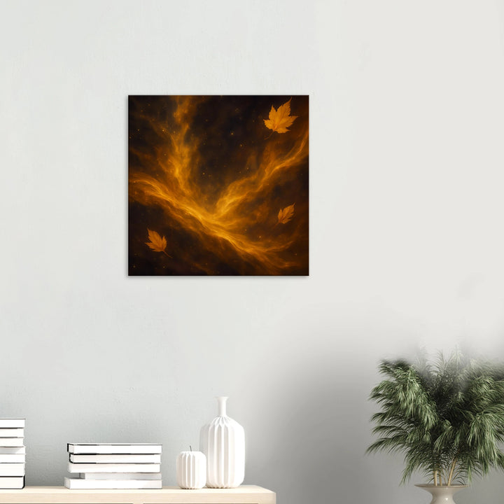Aurelia Drift – Wenn Blätter wie Sterne durch Träume segeln - Simpls space print-Print Material