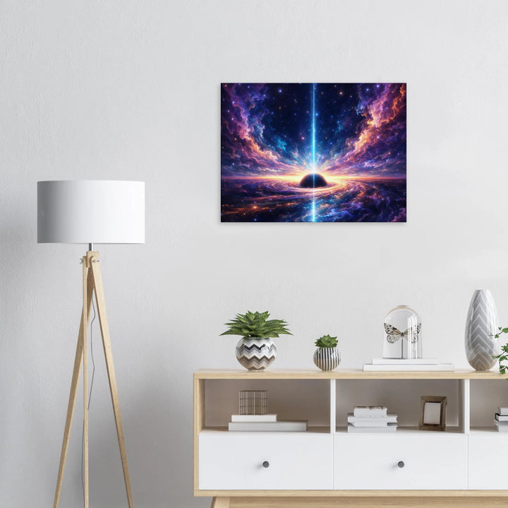 Voidlight Horizon – Der Übergang zwischen Leere und Licht - Simpls space print-Print Material