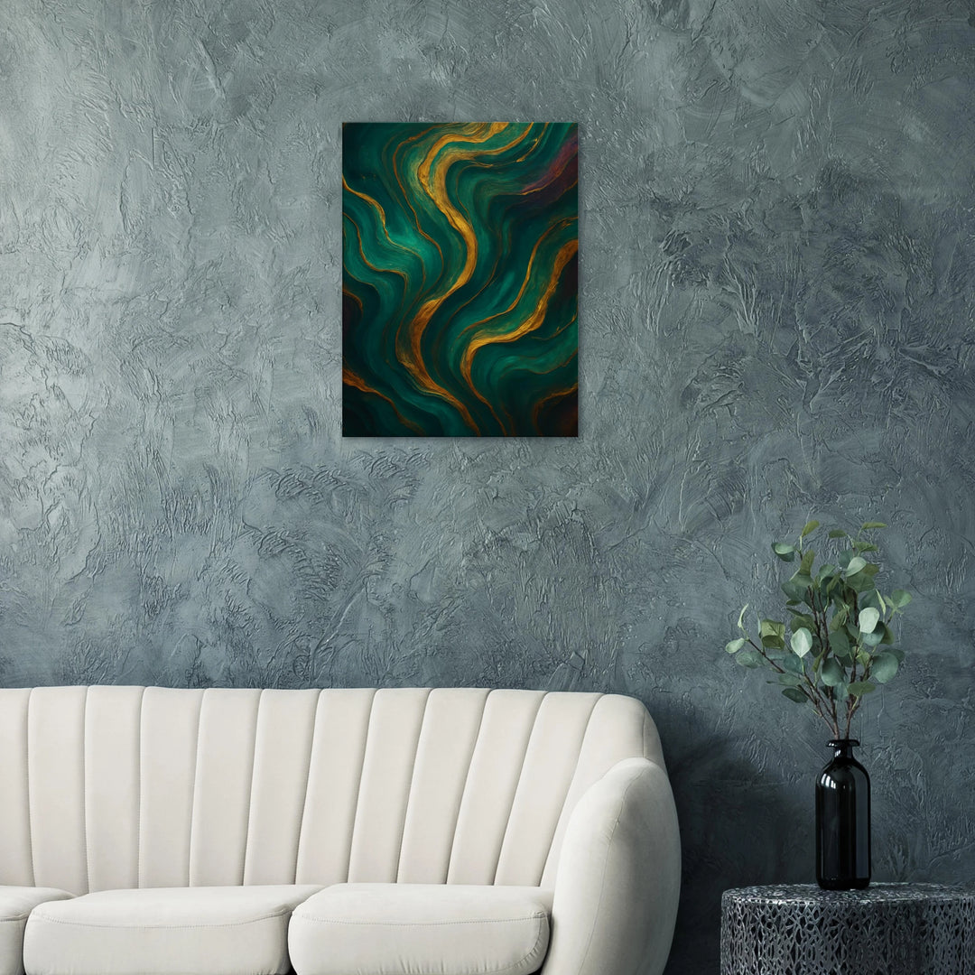Aunic Flow – Die goldene Melodie deiner inneren Stille - Simpls space print-Print Material