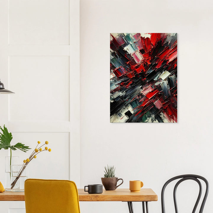White Ember – Wenn Licht auf Leidenschaft trifft - Simpls space print-Print Material