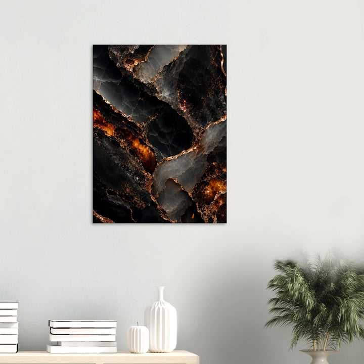 Obsidian Bloom – Wo Dunkelheit edel aufbricht - Simpls space print-Print Material