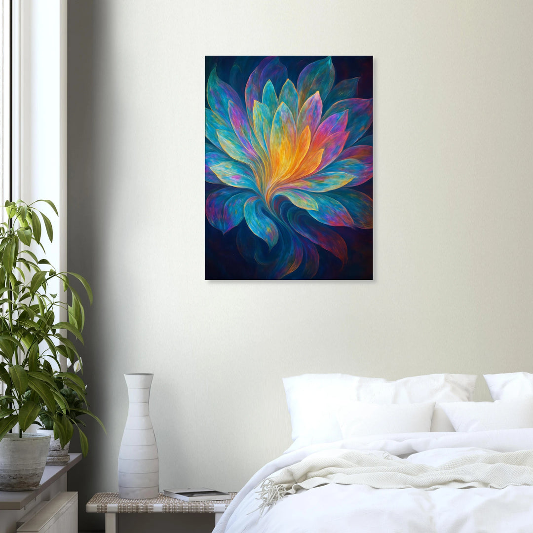 Iridescent Bloom – Das Leuchten deiner inneren Entfaltung - Simpls space print - Print Material