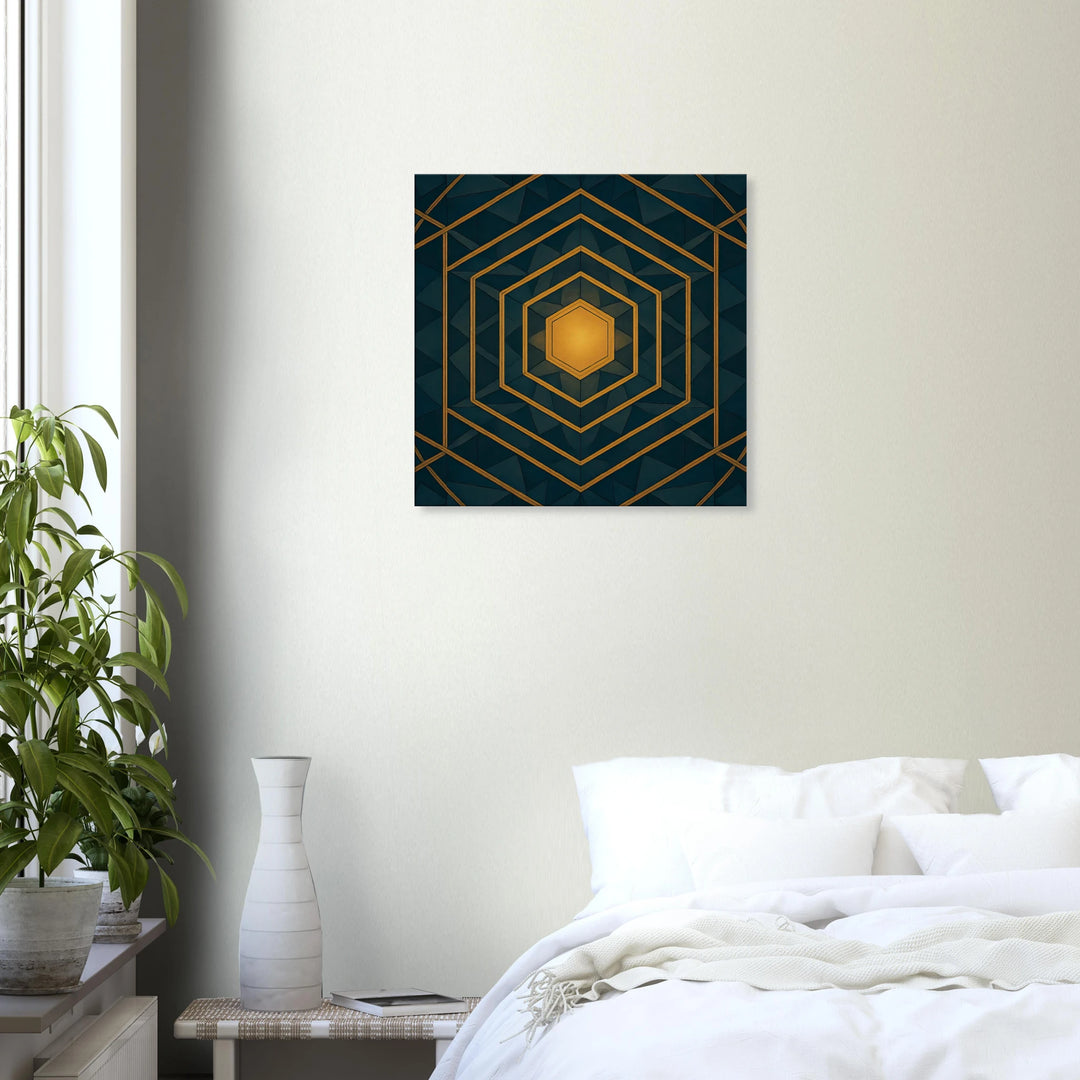 Hexa Vision – Das goldene Tor zur inneren Klarheit - Simpls space print-Print Material