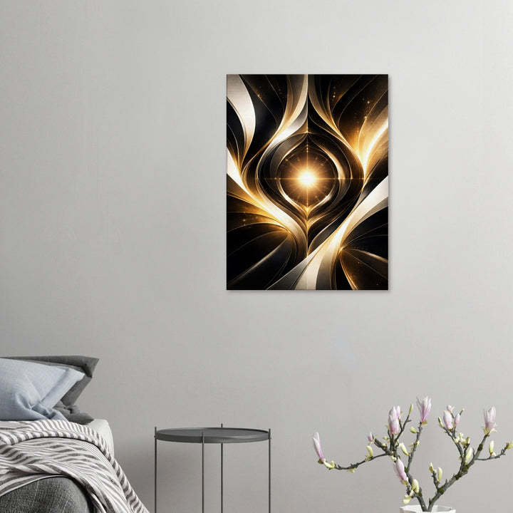 Zeropoint Shape – Die stille Geburt des Lichts - Simpls space print-Print Material