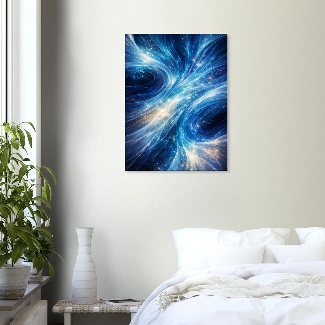 Sapphire Twist – Der ruhige Sog der Tiefe - Simpls space print-Print Material