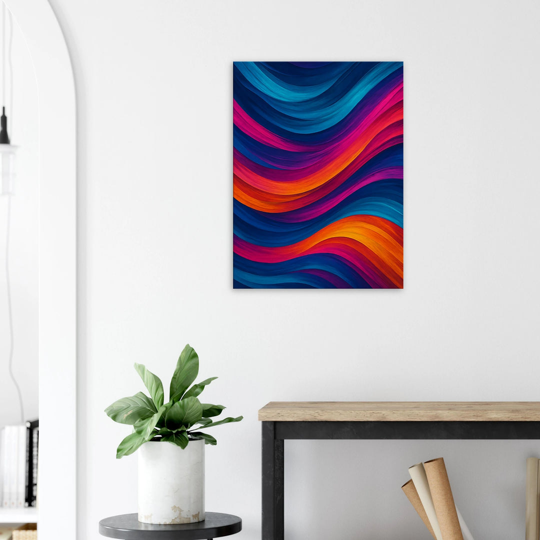 Chroma Waves - Simpls space print - Print Material