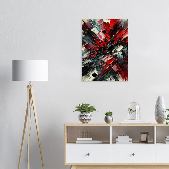 White Ember – Wenn Licht auf Leidenschaft trifft - Simpls space print-Print Material