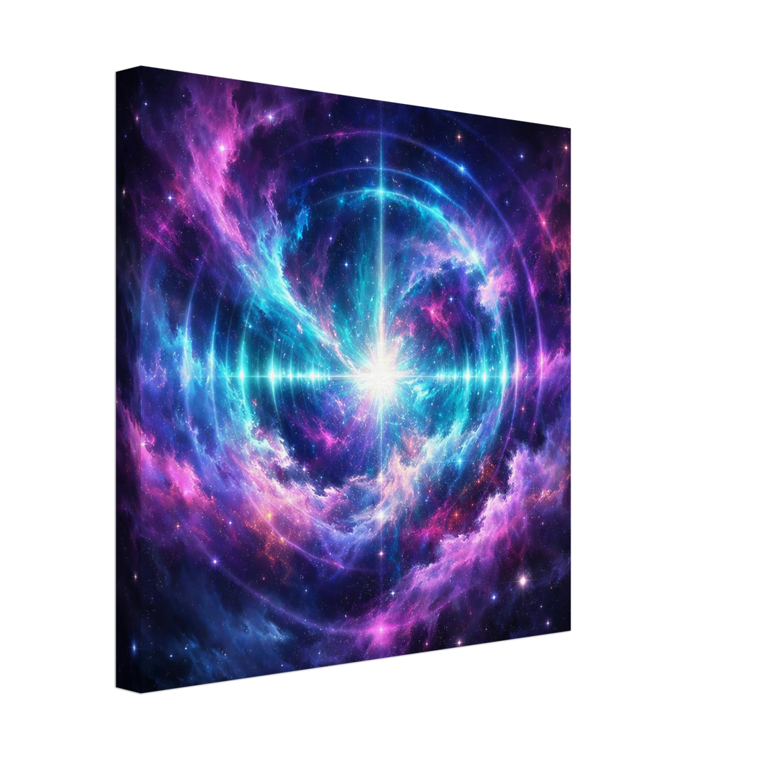 Echo Nebula – Leuchtende Tiefe für moderne Wohnräume - Simpls space print - Print Material