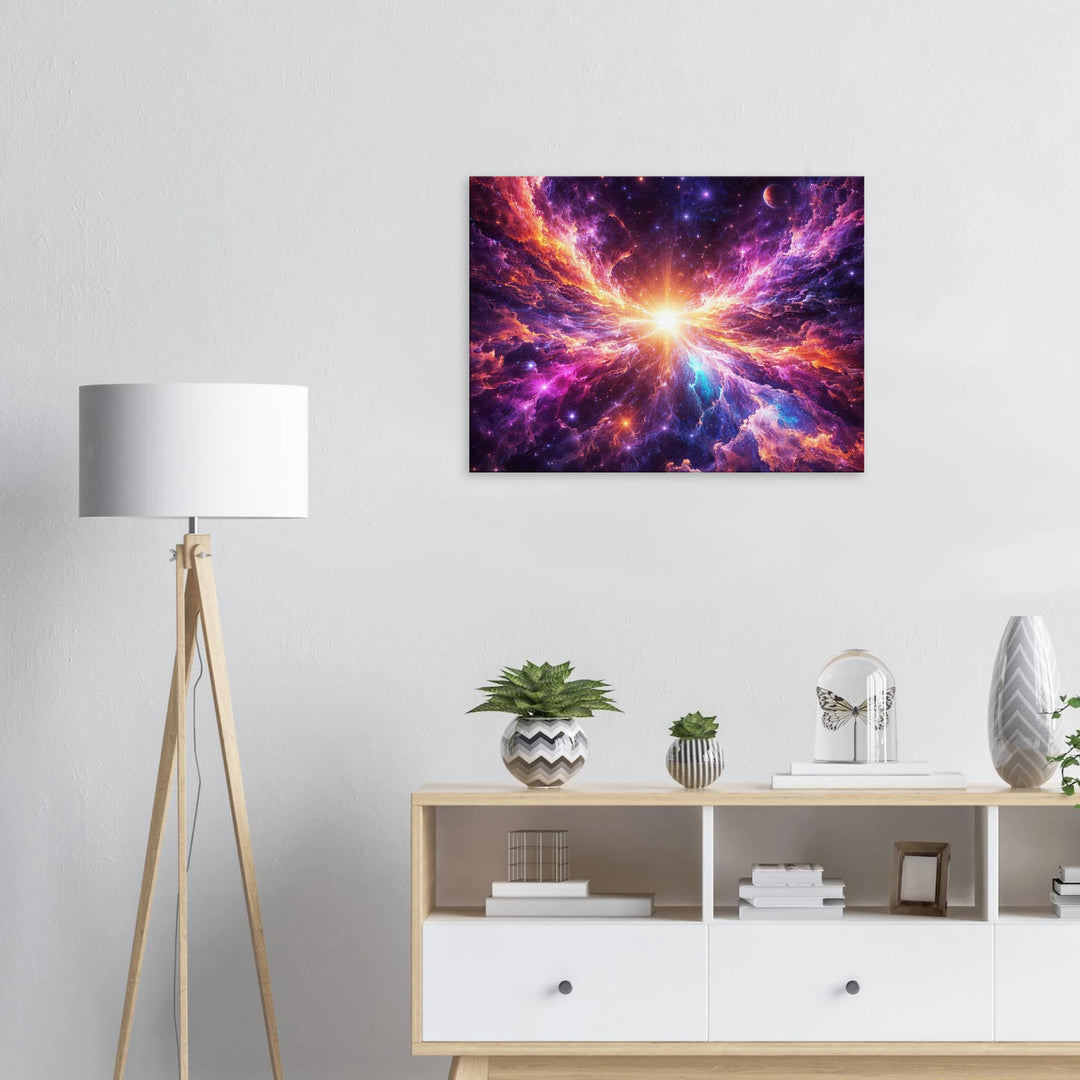 Ethreal Cosmos – Das leuchtende Zentrum des Unendlichen - Simpls space print-Print Material