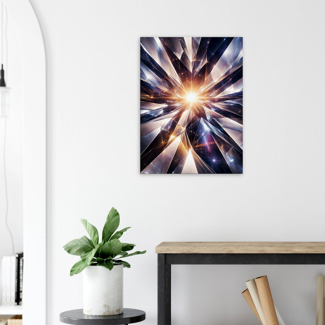 Crystal Plane – Der Moment, in dem Klarheit entsteht - Simpls space print-Print Material