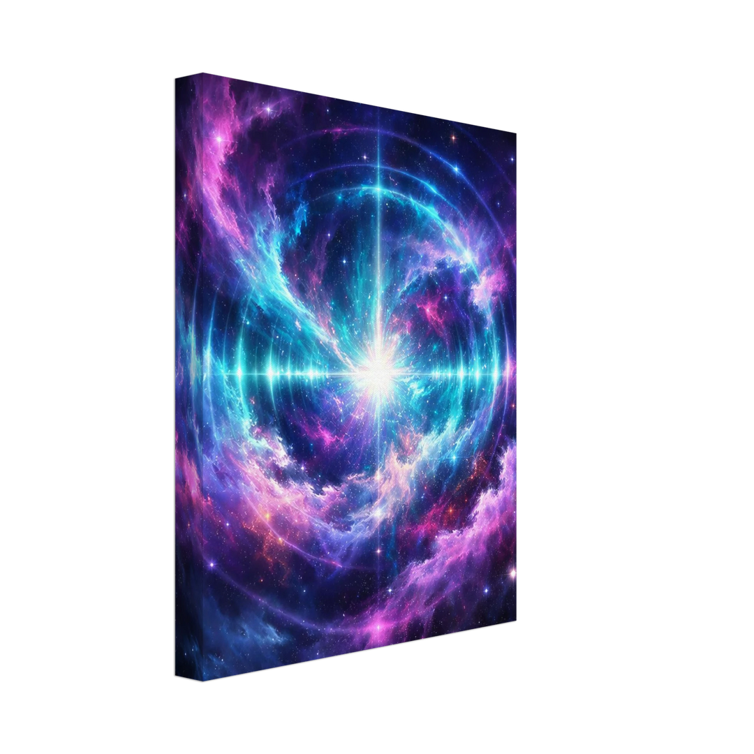 Echo Nebula – Leuchtende Tiefe für moderne Wohnräume - Simpls space print - Print Material