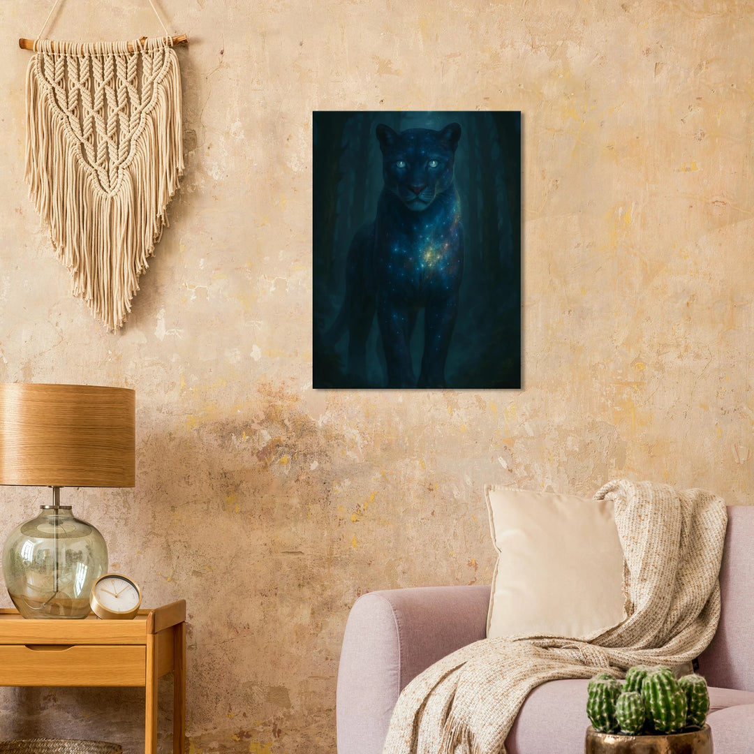 Astral Panther - Leinwand - Simpls space print - Print Material