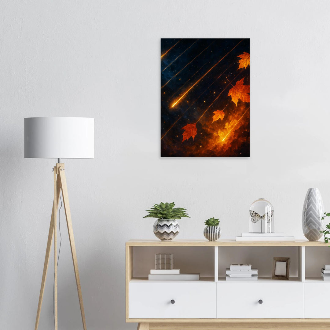 Falling Stars, Falling Leaves - Simpls space print - Print Material