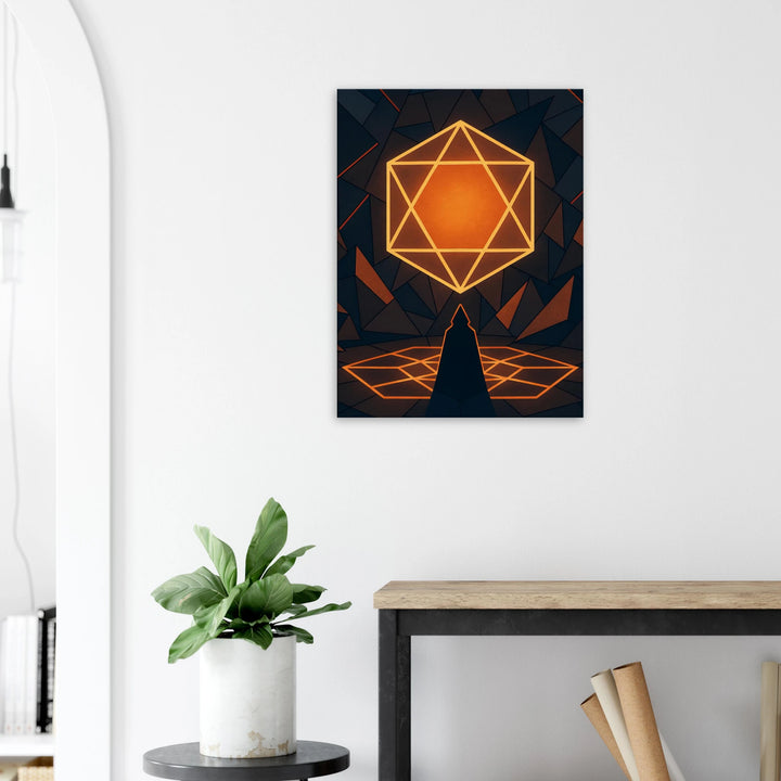 Polygon Ritual – Das Leuchten der inneren Offenbarung - Simpls space print-Print Material