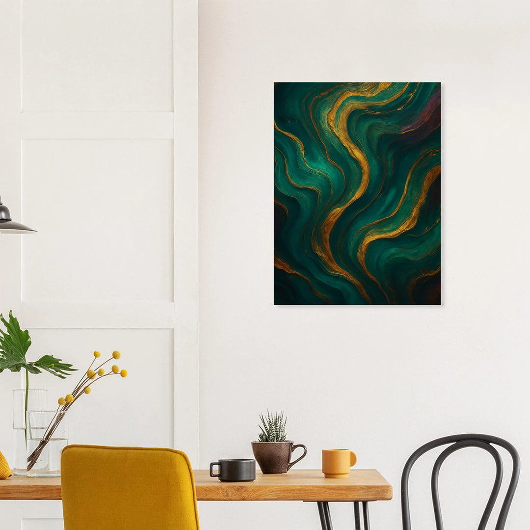 Aunic Flow – Die goldene Melodie deiner inneren Stille - Simpls space print-Print Material
