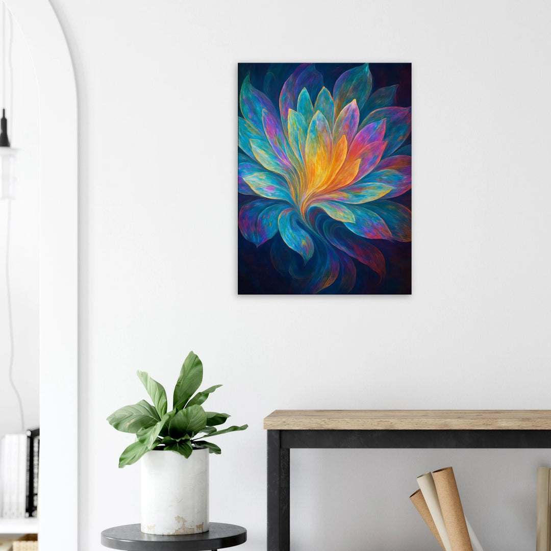 Iridescent Bloom – Das Leuchten deiner inneren Entfaltung - Simpls space print - Print Material