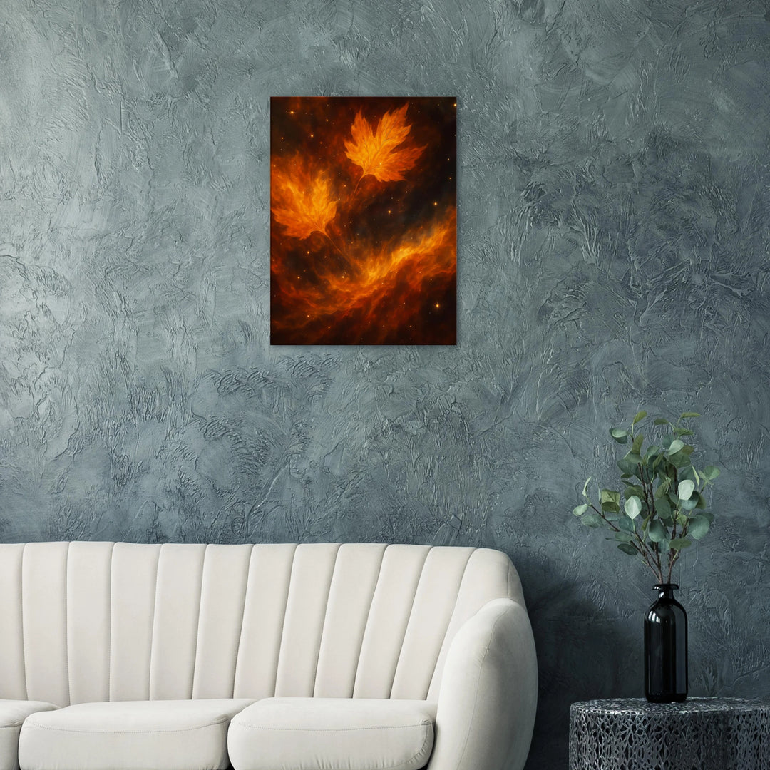 Nebula Harvest – Wenn Sterne den Herbst berühren - Simpls space print-Print Material