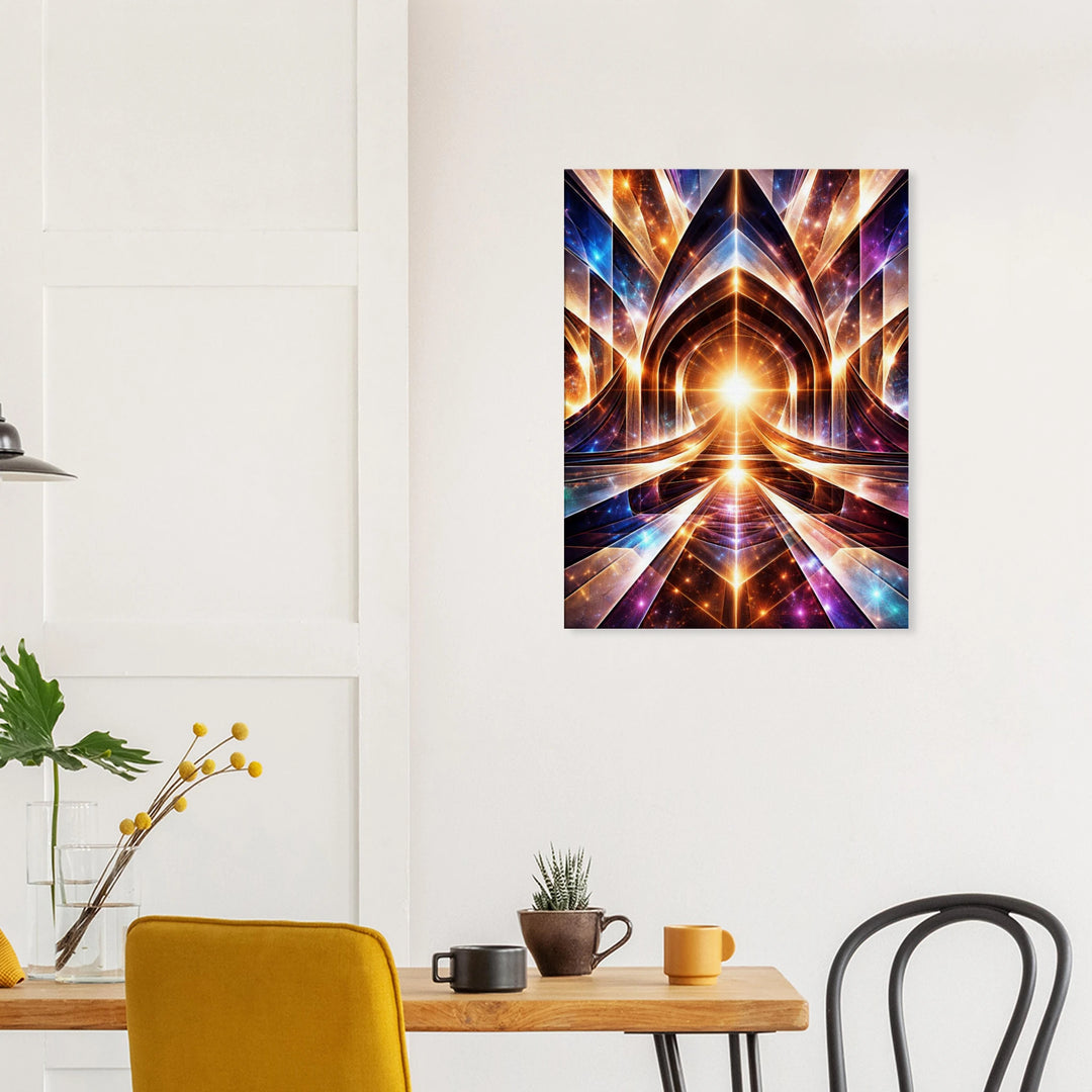 Vector Temple – Das leuchtende Tor zur inneren Dimension - Simpls space print - Print Material