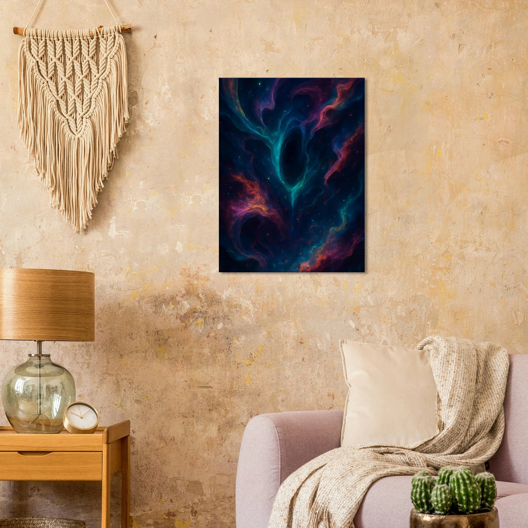 Shadow Nights – Tanz der Stille im galaktischen Flüstern - Simpls space print-Print Material