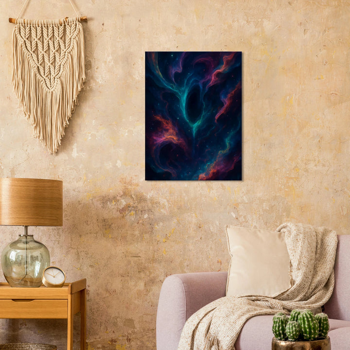 Shadow Nights – Tanz der Stille im galaktischen Flüstern - Simpls space print-Print Material